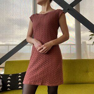 Banana Republic Heritage Collection Terracotta Woven Shift Dress XS